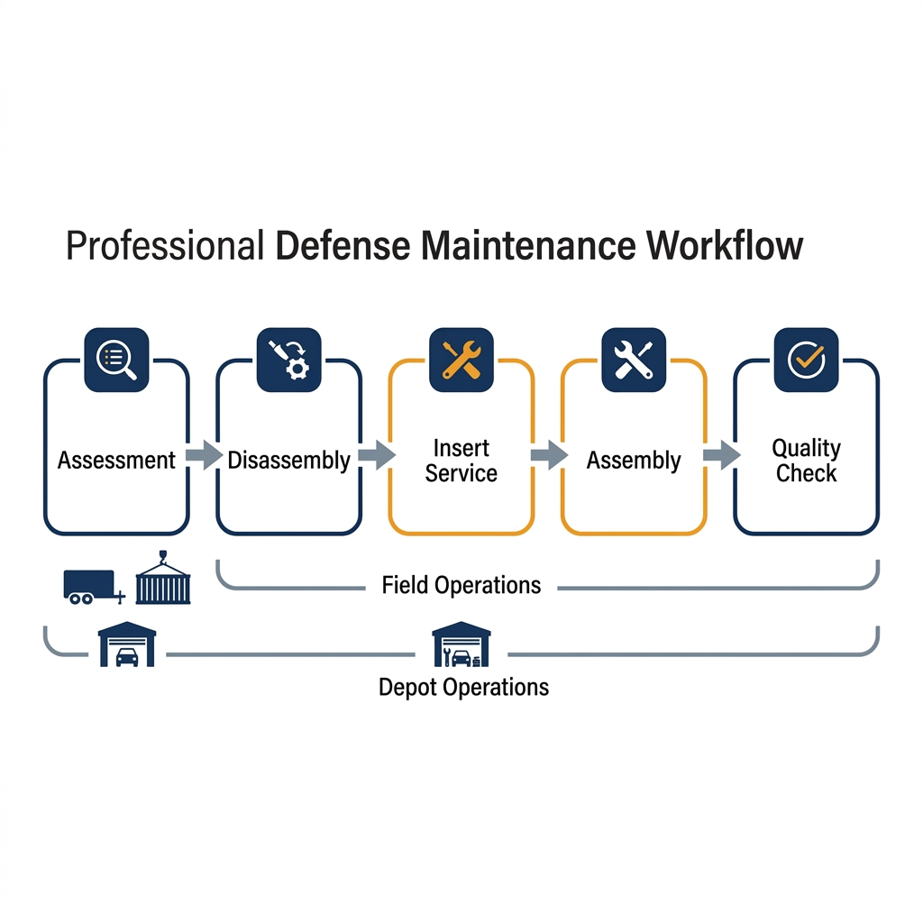 Maintenance workflow process diagram