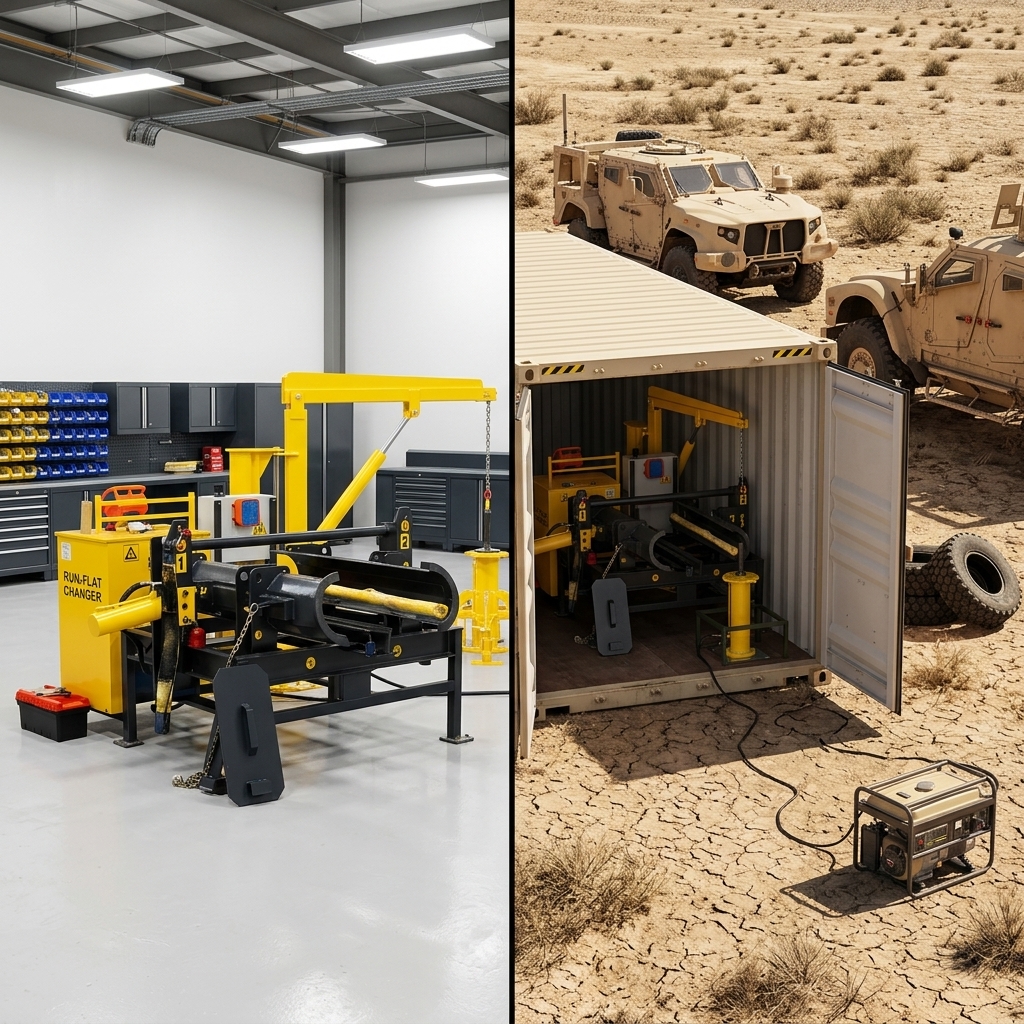 Depot workshop vs field containerized maintenance environments