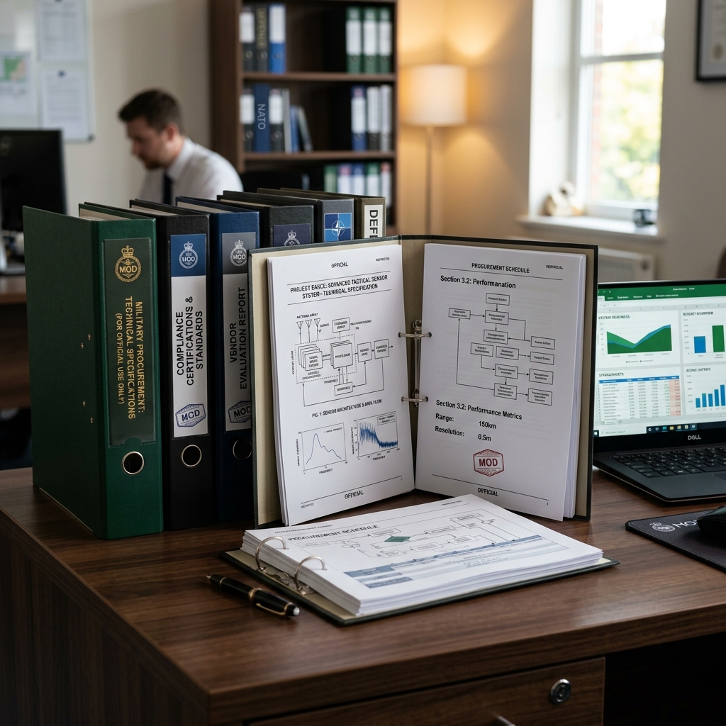 Defense procurement documentation and compliance binders for NATO codification