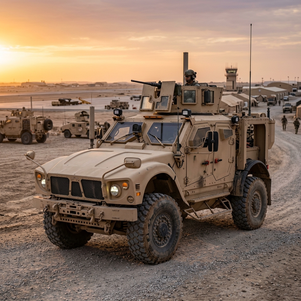 MRAP military vehicle